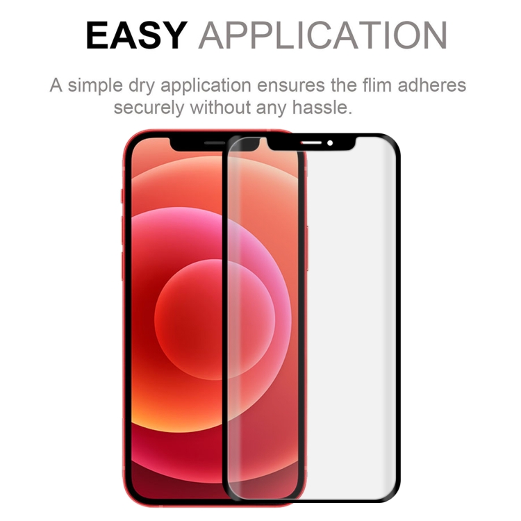 For iPhone 12 mini 2pcs 3D Curved Silk-screen PET Full Coverage Protective Film(Black) For iPhone 12 mini 2pcs 3D Curved Silk-screen PET Full Coverage Protective Film(Black)