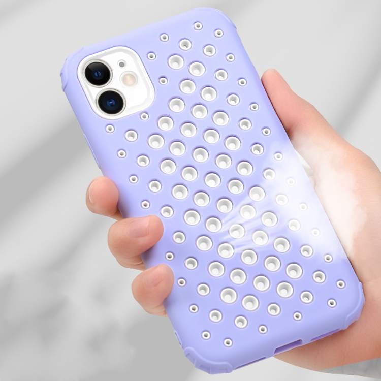 For iPhone 11 Candy Color Mesh Heat Dissipation TPU Protective Case (Dark Green) For iPhone 11 Candy Color Mesh Heat Dissipation TPU Protective Case (Dark Green)
