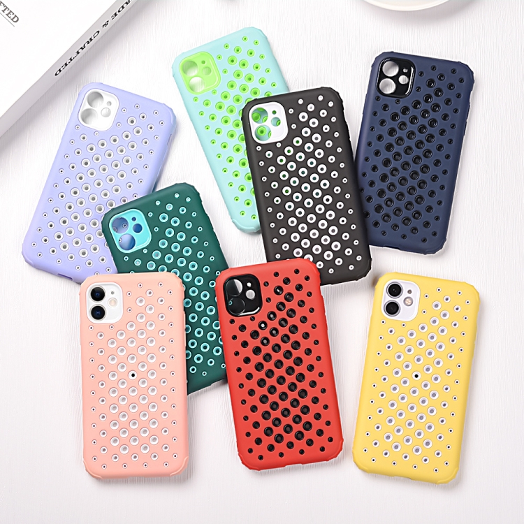 For iPhone 11 Candy Color Mesh Heat Dissipation TPU Protective Case (Dark Green) For iPhone 11 Candy Color Mesh Heat Dissipation TPU Protective Case (Dark Green)