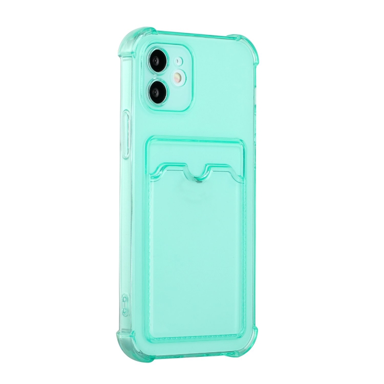 For iPhone 11 Pro TPU Dropproof Protective Back Case with Card Slot (Green) For iPhone 11 Pro TPU Dropproof Protective Back Case with Card Slot (Green)