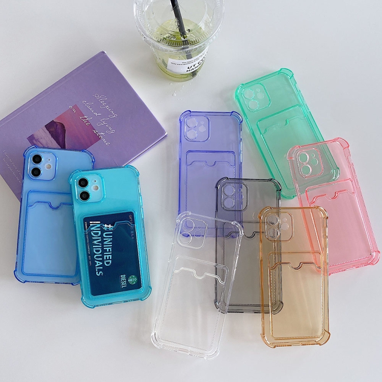 For iPhone 11 Pro TPU Dropproof Protective Back Case with Card Slot (Green) For iPhone 11 Pro TPU Dropproof Protective Back Case with Card Slot (Green)