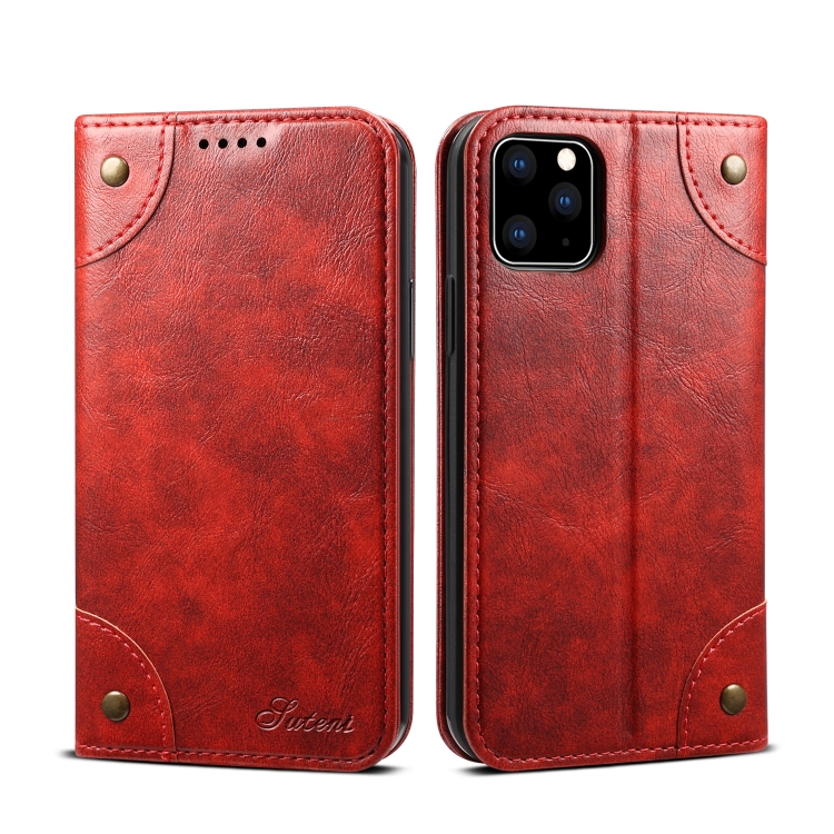 For iPhone 11 Pro Baroque Simple Horizontal Flip Leather Case, with Holder & Card Slots & Wallet(Red) For iPhone 11 Pro Baroque Simple Horizontal Flip Leather Case, with Holder & Card Slots & Wallet(Red)