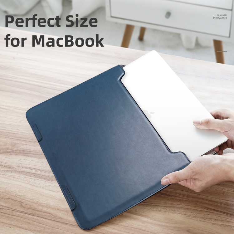 For Macbook 13.3 inch DUX DUCIS HEFI Series Laptop Protective Standing Sleeve(Blue) For Macbook 13.3 inch DUX DUCIS HEFI Series Laptop Protective Standing Sleeve(Blue)