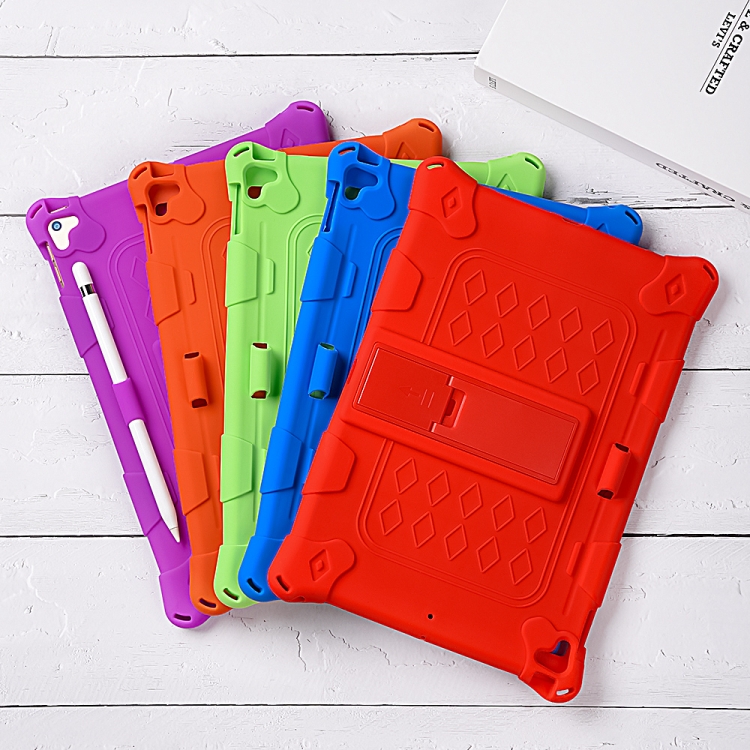 All-inclusive Silicone Shockproof Case with Holder For iPad mini 5 / 4(Green) All-inclusive Silicone Shockproof Case with Holder For iPad mini 5 / 4(Green)