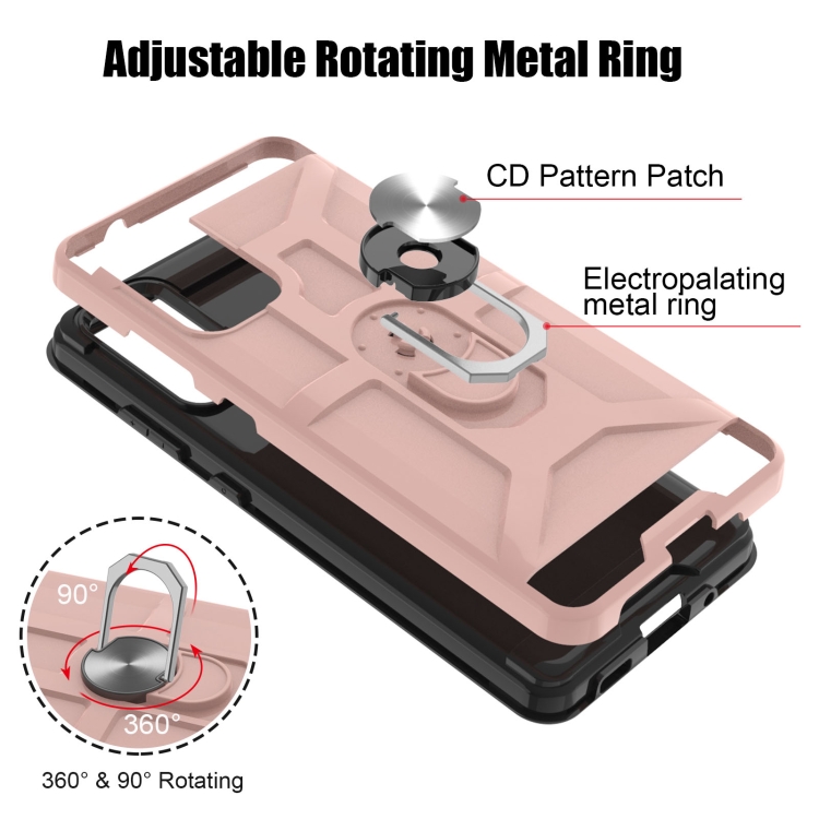 For Samsung Galaxy S20 FE War-god Armor TPU + PC Shockproof Magnetic Protective Case with Ring Holder(Rose Gold) For Samsung Galaxy S20 FE War-god Armor TPU + PC Shockproof Magnetic Protective Case with Ring Holder(Rose Gold)
