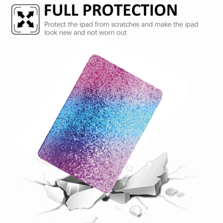Dual-folding Coloured Drawing Voltage Horizontal Flip PU Leather Case with Holder & Sleep / Wake-up Function For iPad Air / Air 2 / Pro 9.7 2016 / 9.7 2017 / 2018(Rainbow Sand) Dual-folding Coloured Drawing Voltage Horizontal Flip PU Leather Case with Holder & Sleep / Wake-up Function For iPad Air / Air 2 / Pro 9.7 2016 / 9.7 2017 / 2018(Rainbow Sand)