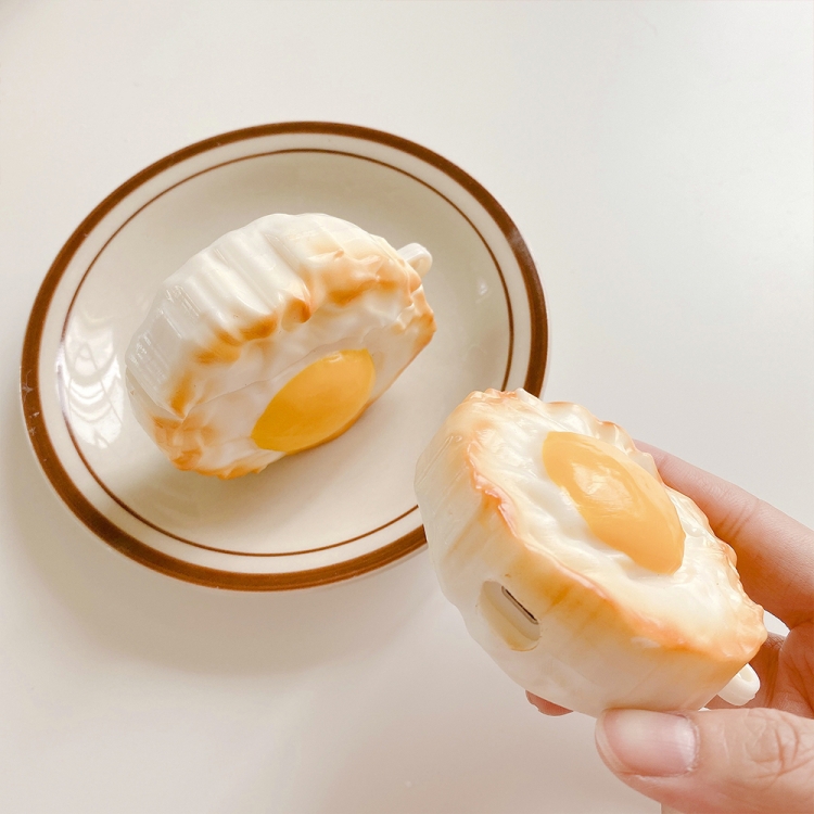 Poached Egg Shape Silicone Wireless Earphone Protective Case For AirPods Pro