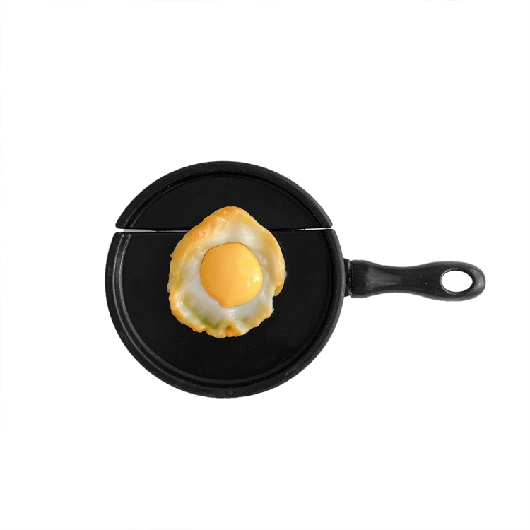 Pan Poached Egg Shape Silicone Wireless Earphone Protective Case For AirPods Pro