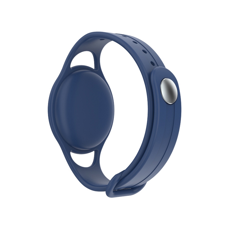 Mutural Silicone Protective Case Watchband for AirTag(Navy Blue) Mutural Silicone Protective Case Watchband for AirTag(Navy Blue)