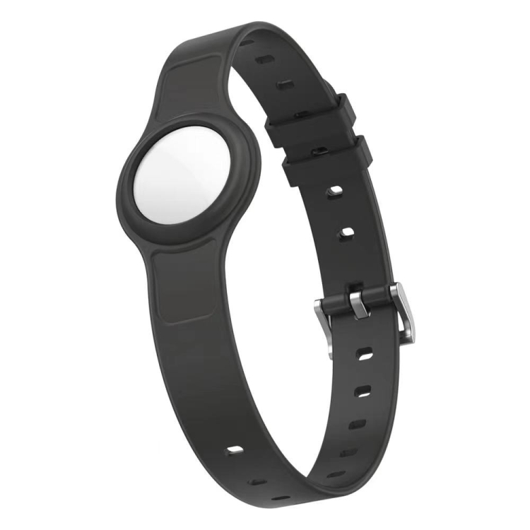 Mutural 2 in 1 Pet Collar Silicone Protective Case for AirTag(Black) Mutural 2 in 1 Pet Collar Silicone Protective Case for AirTag(Black)