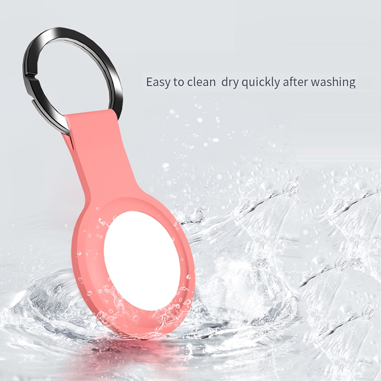 Mutural Liquid Silicone Protective Case with Key Ring for AirTag(Light Blue) Mutural Liquid Silicone Protective Case with Key Ring for AirTag(Light Blue)