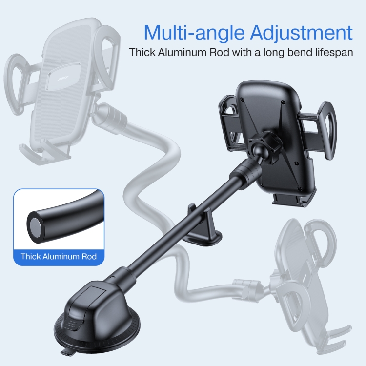 JOYROOM JR-ZS258 360 Degree Rotation Mechanical Car Holder, Style: Long Arm Sucker(Black) JOYROOM JR-ZS258 360 Degree Rotation Mechanical Car Holder, Style: Long Arm Sucker(Black)