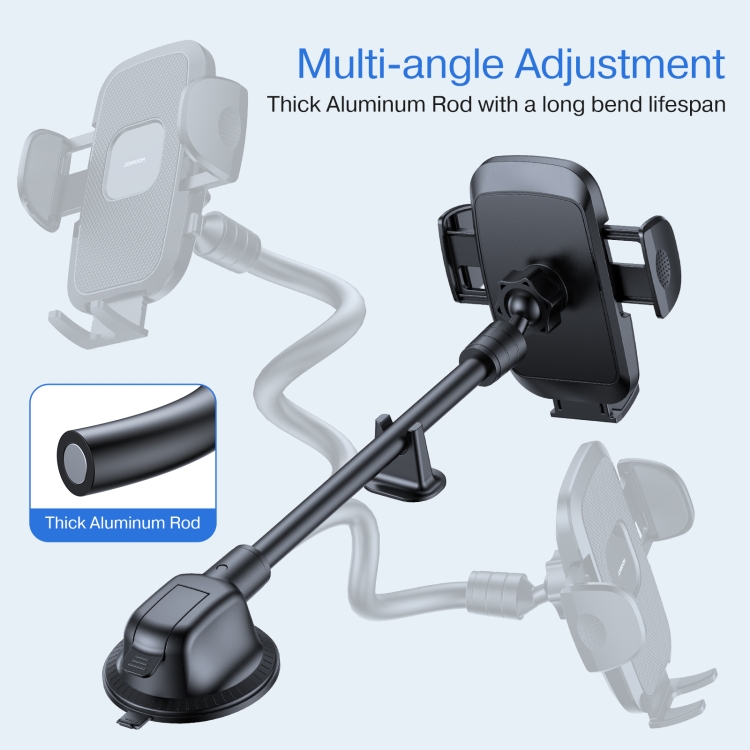 JOYROOM JR-ZS259 360 Degree Rotation Mechanical Car Holder, Style: Long Arm Sucker(Black) JOYROOM JR-ZS259 360 Degree Rotation Mechanical Car Holder, Style: Long Arm Sucker(Black)
