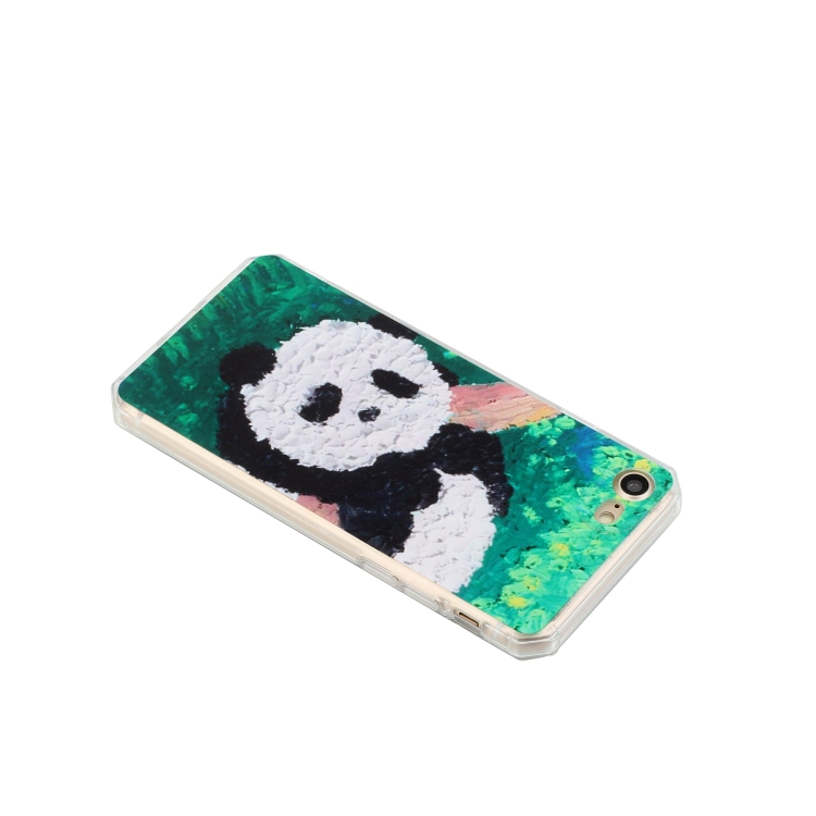 For iPhone SE 2022 / SE 2020 / 8 / 7 Oil Painting Pattern TPU Shockproof Case(Panda) For iPhone SE 2022 / SE 2020 / 8 / 7 Oil Painting Pattern TPU Shockproof Case(Panda)