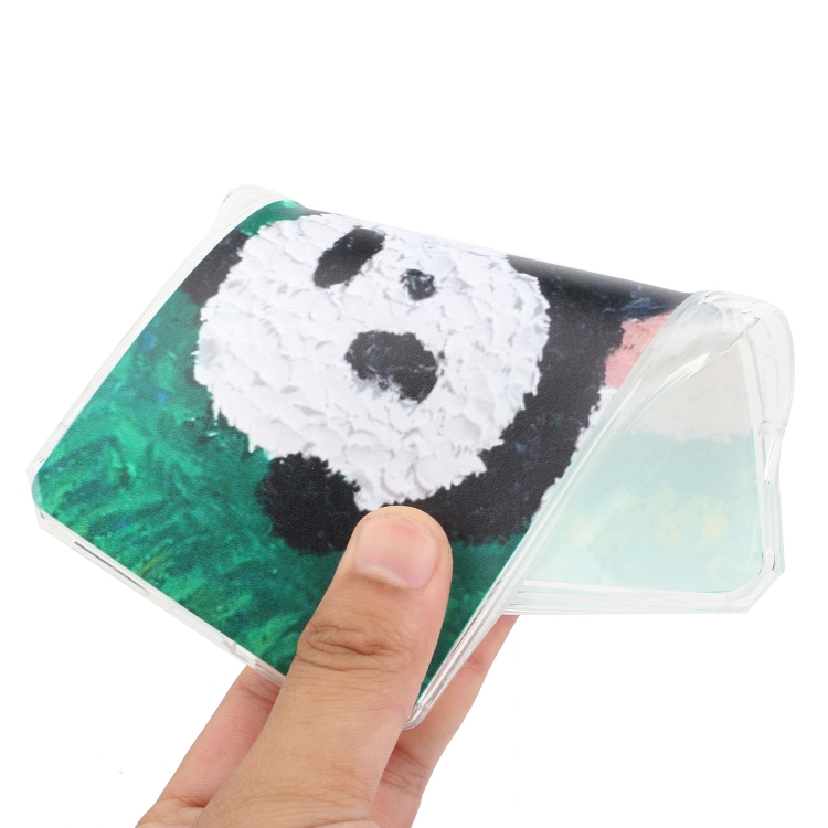 For iPhone SE 2022 / SE 2020 / 8 / 7 Oil Painting Pattern TPU Shockproof Case(Panda) For iPhone SE 2022 / SE 2020 / 8 / 7 Oil Painting Pattern TPU Shockproof Case(Panda)