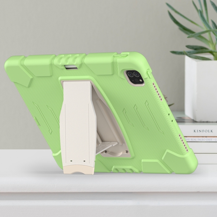 For iPad Pro 12.9 2020 3-Layer Protection Screen Frame + PC + Silicone Shockproof Combination Tablet Case with Holder(Matcha Green) For iPad Pro 12.9 2020 3-Layer Protection Screen Frame + PC + Silicone Shockproof Combination Tablet Case with Holder(Matcha Green)
