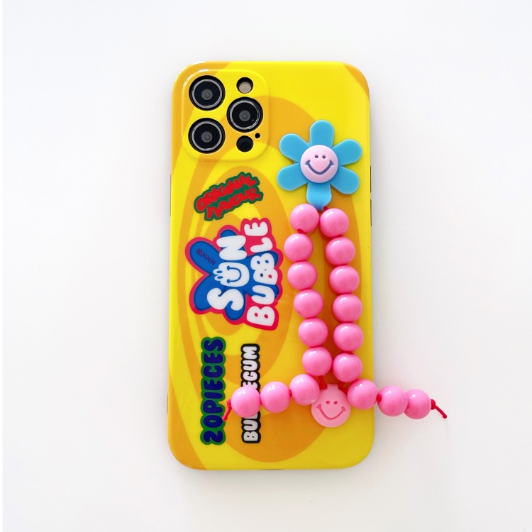 For iPhone 12 Sunflower Beads Soft TPU Protective Case(Yellow) For iPhone 12 Sunflower Beads Soft TPU Protective Case(Yellow)