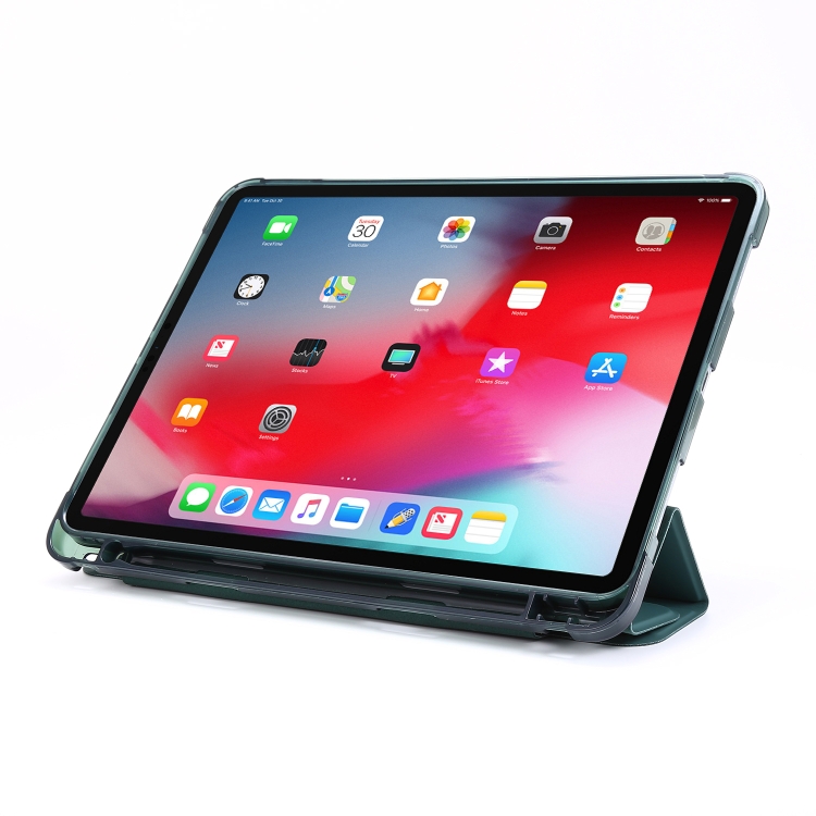 For iPad Air 13 2024 / Pro 12.9 2022 / 2021 Multi-folding TPU Leather Tablet Case with Holder & Pen Slot(Purple) For iPad Air 13 2024 / Pro 12.9 2022 / 2021 Multi-folding TPU Leather Tablet Case with Holder & Pen Slot(Purple)