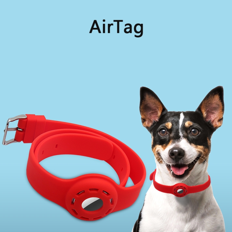 Pet Collar Anti-scratch Shockproof Silicone Protective Cover Case For AirTag(Green) Pet Collar Anti-scratch Shockproof Silicone Protective Cover Case For AirTag(Green)