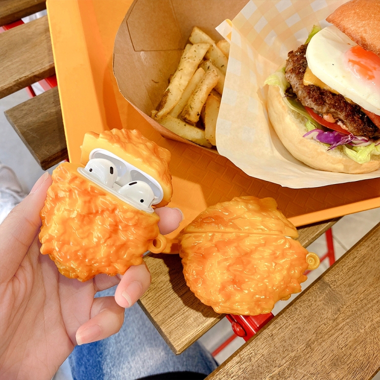 Fried Chicken Shape Silicone Protective Case For AirPods Pro Fried Chicken Shape Silicone Protective Case For AirPods Pro