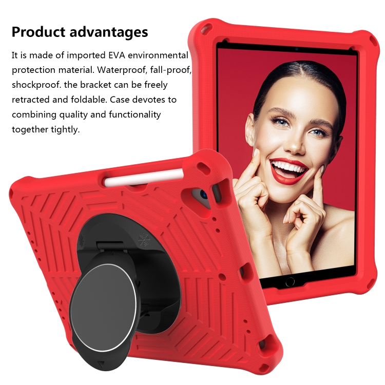 Spider King EVA Protective Case with Adjustable Shoulder Strap & Holder & Pen Slot For iPad 9.7 2018 & 2017 / Pro 9.7 / Air 2 / Air(Red) Spider King EVA Protective Case with Adjustable Shoulder Strap & Holder & Pen Slot For iPad 9.7 2018 & 2017 / Pro 9.7 / Air 2 / Air(Red)