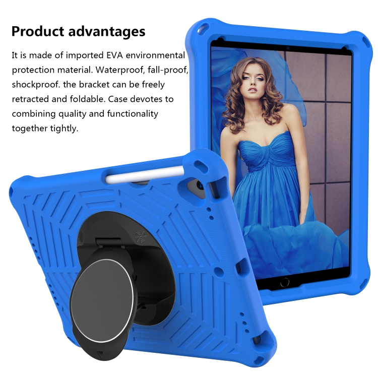 Spider King EVA Protective Case with Adjustable Shoulder Strap & Holder & Pen Slot For iPad Pro 10.5 inch 2017 / Air 3 10.5 inch(Blue) Spider King EVA Protective Case with Adjustable Shoulder Strap & Holder & Pen Slot For iPad Pro 10.5 inch 2017 / Air 3 10.5 inch(Blue)