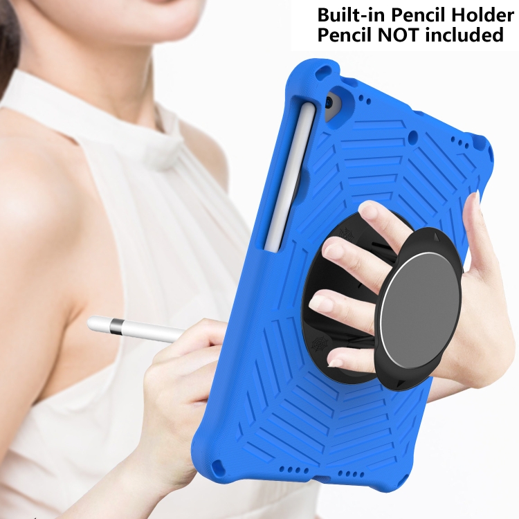 Spider King EVA Protective Case with Adjustable Shoulder Strap & Holder & Pen Slot For iPad Pro 10.5 inch 2017 / Air 3 10.5 inch(Blue) Spider King EVA Protective Case with Adjustable Shoulder Strap & Holder & Pen Slot For iPad Pro 10.5 inch 2017 / Air 3 10.5 inch(Blue)