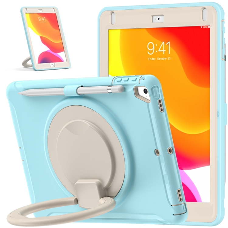 Shockproof TPU + PC Protective Case with 360 Degree Rotation Foldable Handle Grip Holder & Pen Slot For iPad 9.7 2018 / 2017 / Air 2 / Pro 9.7(Ice Crystal Blue) Shockproof TPU + PC Protective Case with 360 Degree Rotation Foldable Handle Grip Holder & Pen Slot For iPad 9.7 2018 / 2017 / Air 2 / Pro 9.7(Ice Crystal Blue)