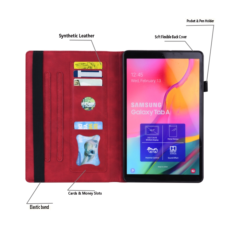 For iPad 10.2 2019 & 2020 / Pro 10.5 inch Business Shockproof Horizontal Flip Leather Case with Holder & Card Slots & Photo Frame & Pen Slot & Sleep / Wake-up Function(Red) For iPad 10.2 2019 & 2020 / Pro 10.5 inch Business Shockproof Horizontal Flip Leather Case with Holder & Card Slots & Photo Frame & Pen Slot & Sleep / Wake-up Function(Red)