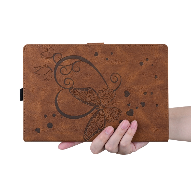 For iPad Pro 12.9 (2020) / (2021) Love Butterfly Pattern Horizontal Flip Leather Tablet Case with Holder & Sleep / Wake-up Function(Brown) For iPad Pro 12.9 (2020) / (2021) Love Butterfly Pattern Horizontal Flip Leather Tablet Case with Holder & Sleep / Wake-up Function(Brown)