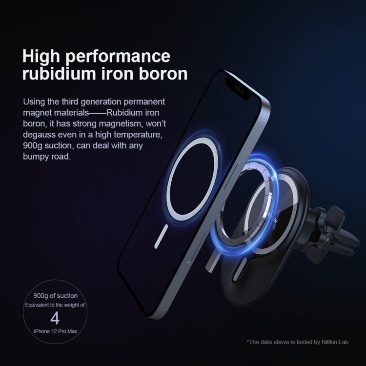 NILLKIN NKL01 MagRoad Lite Clip Type Car Magnetic Wireless Charging Holder NILLKIN NKL01 MagRoad Lite Clip Type Car Magnetic Wireless Charging Holder