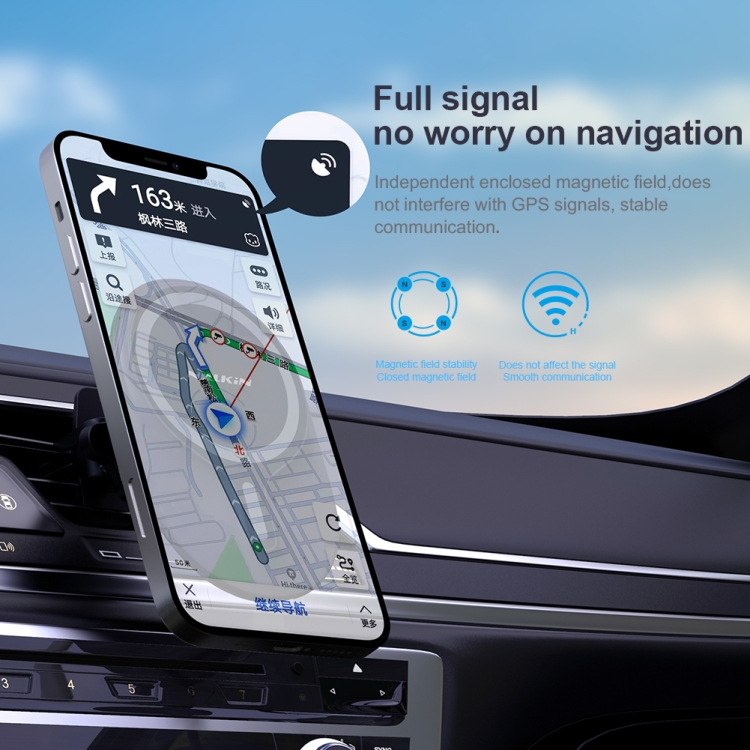 NILLKIN NKL01 MagRoad Lite Clip Type Car Magnetic Wireless Charging Holder NILLKIN NKL01 MagRoad Lite Clip Type Car Magnetic Wireless Charging Holder
