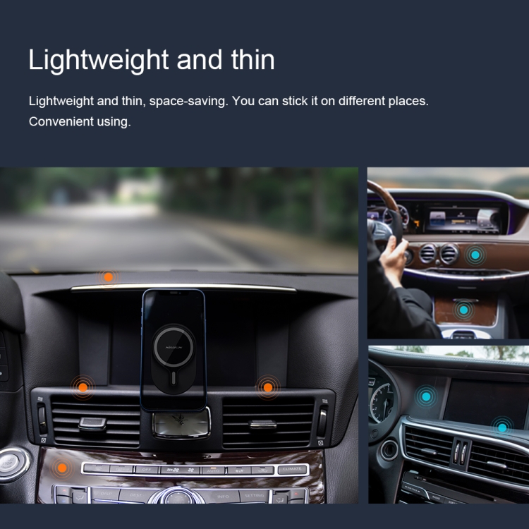 NILLKIN NKL01 MagRoad Lite Paste Type Car Magnetic Wireless Charging Holder NILLKIN NKL01 MagRoad Lite Paste Type Car Magnetic Wireless Charging Holder