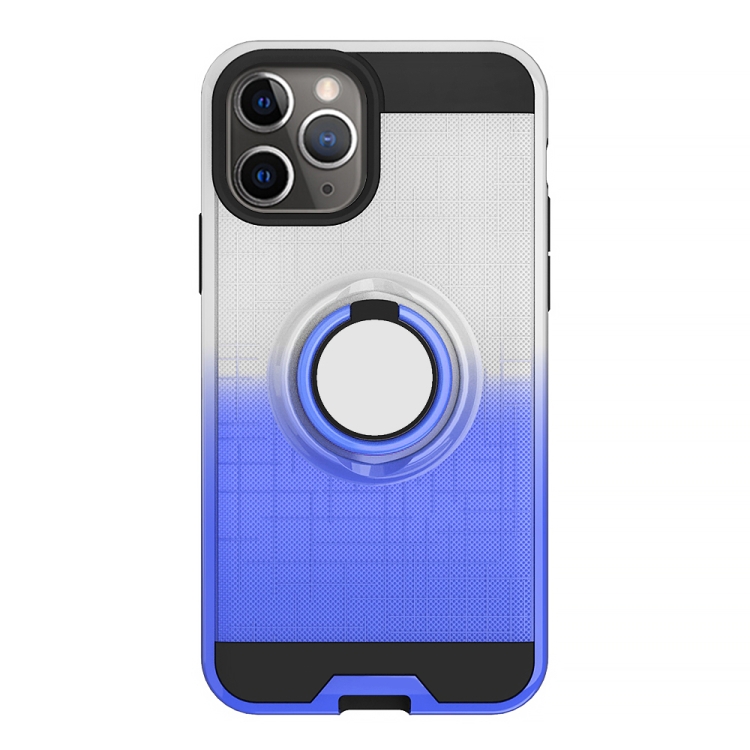 For iPhone 11 Pro 2 In 1 PC + TPU Protective Case with 360 Degrees Rotate Ring Holder(Silver Blue) For iPhone 11 Pro 2 In 1 PC + TPU Protective Case with 360 Degrees Rotate Ring Holder(Silver Blue)