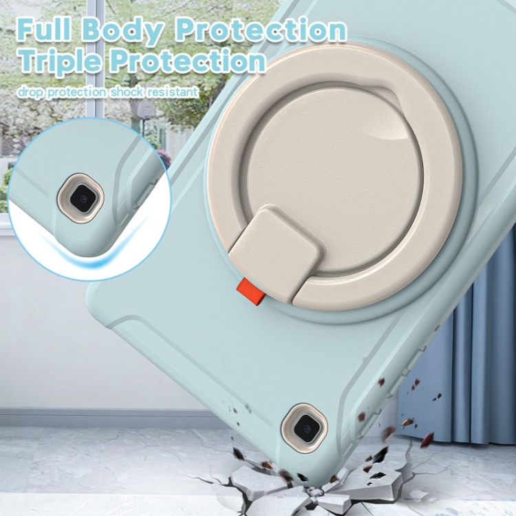 Shockproof TPU + PC Protective Case with 360 Degree Rotation Foldable Handle Grip Holder & Pen Slot For Samsung Galaxy Tab A7 Lite T220(Ice Crystal Blue) Shockproof TPU + PC Protective Case with 360 Degree Rotation Foldable Handle Grip Holder & Pen Slot For Samsung Galaxy Tab A7 Lite T220(Ice Crystal Blue)