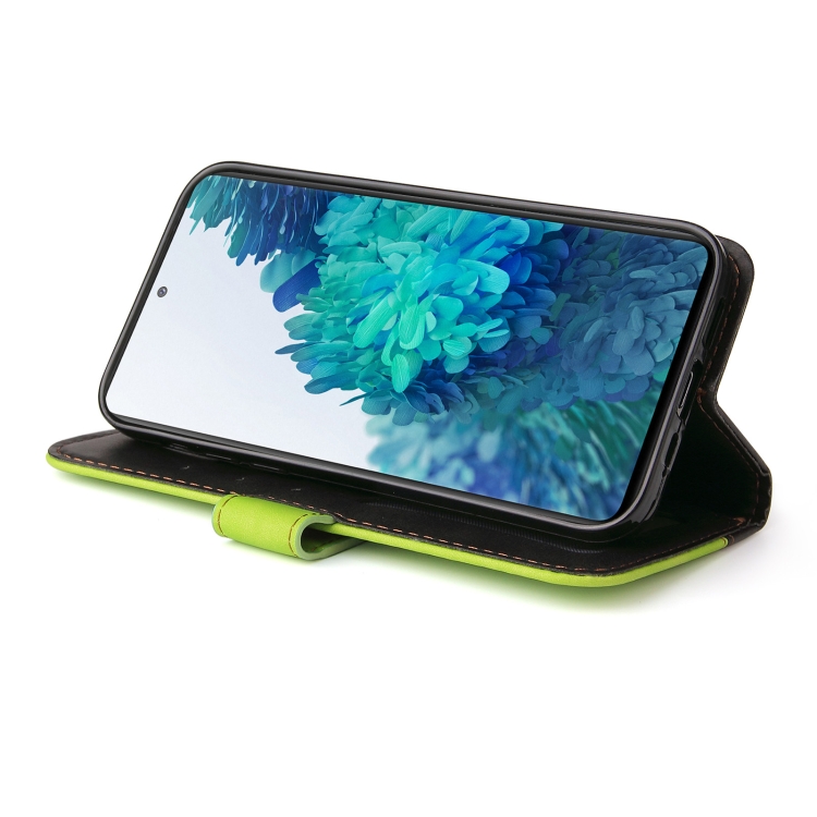 For Samsung Galaxy S20 FE / S20 Lite 5G / 4G Business Stitching-Color Horizontal Flip PU Leather Case with Holder & Card Slots & Photo Frame(Green) For Samsung Galaxy S20 FE / S20 Lite 5G / 4G Business Stitching-Color Horizontal Flip PU Leather Case with Holder & Card Slots & Photo Frame(Green)