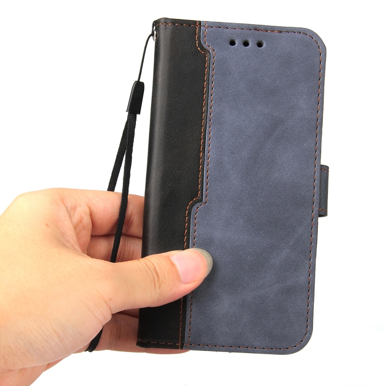 For Samsung Galaxy S21 Ultra 5G Business Stitching-Color Horizontal Flip PU Leather Case with Holder & Card Slots & Photo Frame(Grey) For Samsung Galaxy S21 Ultra 5G Business Stitching-Color Horizontal Flip PU Leather Case with Holder & Card Slots & Photo Frame(Grey)