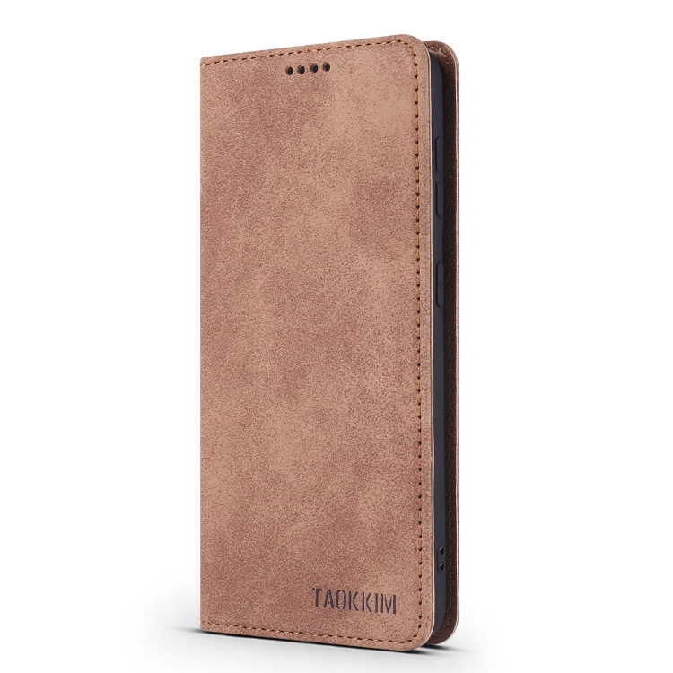 For Samsung Galaxy S21 5G TAOKKIM Retro Matte PU Horizontal Flip Leather Case with Holder & Card Slots(Brown) For Samsung Galaxy S21 5G TAOKKIM Retro Matte PU Horizontal Flip Leather Case with Holder & Card Slots(Brown)