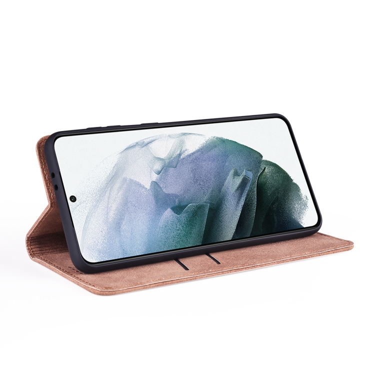 For Samsung Galaxy S21 5G TAOKKIM Retro Matte PU Horizontal Flip Leather Case with Holder & Card Slots(Brown) For Samsung Galaxy S21 5G TAOKKIM Retro Matte PU Horizontal Flip Leather Case with Holder & Card Slots(Brown)