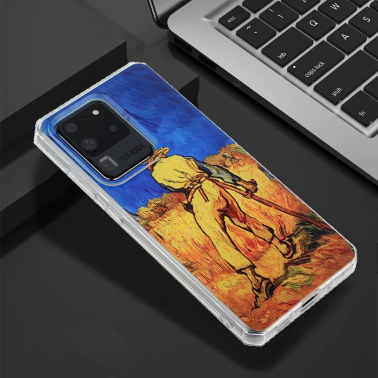 For Samsung Galaxy S21 Ultra 5G Oil Painting Pattern TPU Shockproof Case(Wheat Field) For Samsung Galaxy S21 Ultra 5G Oil Painting Pattern TPU Shockproof Case(Wheat Field)