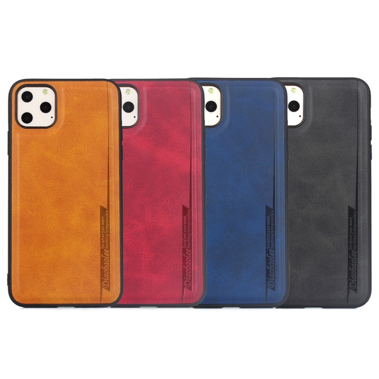 For iPhone 11 Pro Max Diaobaolee Shockproof PU + TPU Protective Case(Blue) For iPhone 11 Pro Max Diaobaolee Shockproof PU + TPU Protective Case(Blue)