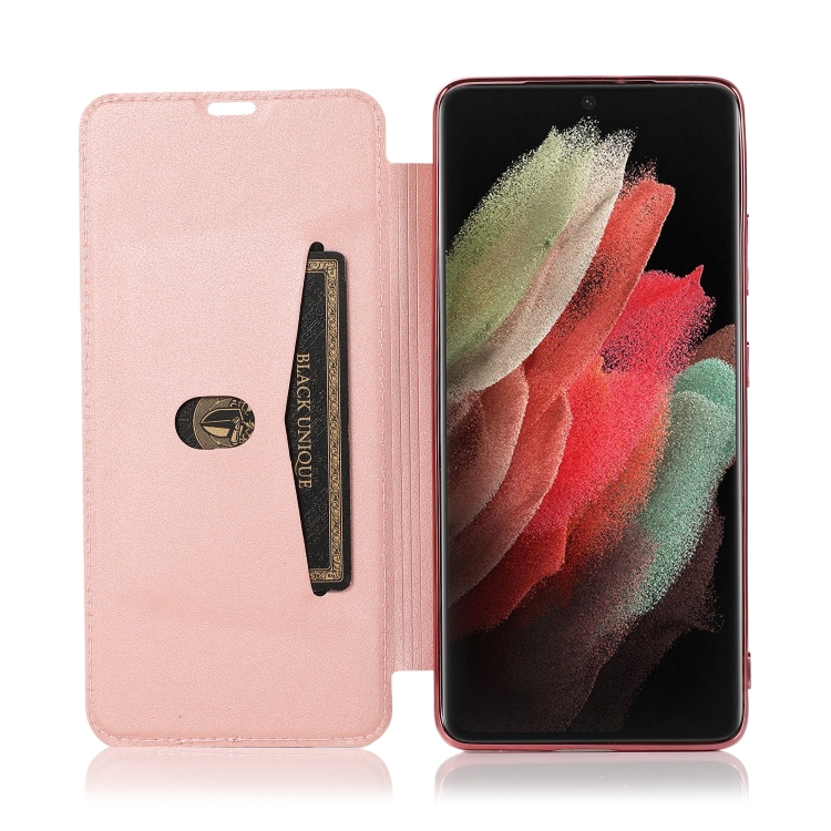 For Samsung Galaxy S21 Ultra 5G Bronzing Plating PU + TPU Horizontal Flip Leather Case with Holder & Card Slot(Pink Purple) For Samsung Galaxy S21 Ultra 5G Bronzing Plating PU + TPU Horizontal Flip Leather Case with Holder & Card Slot(Pink Purple)
