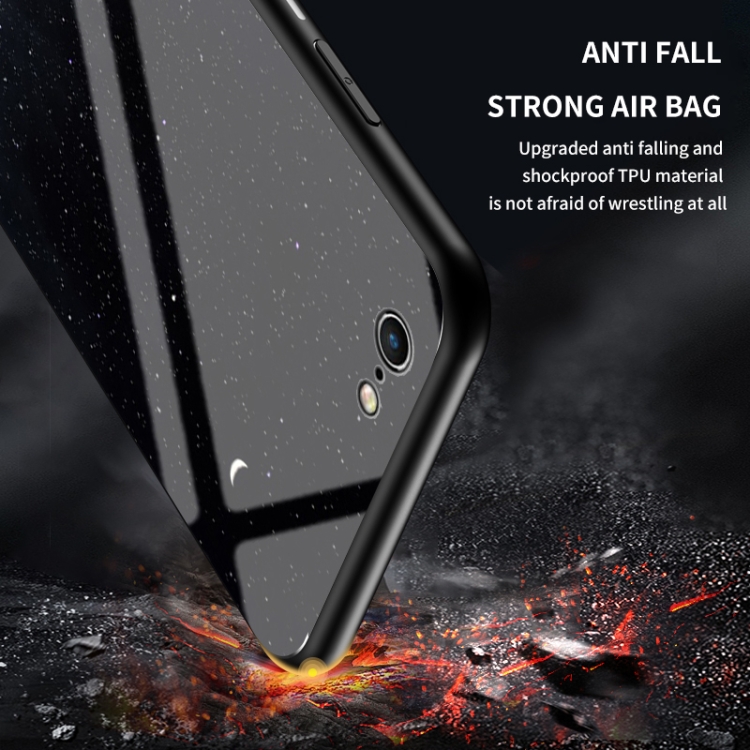 Starry Sky Painted Tempered Glass TPU Shockproof Protective Case For iPhone 6s Plus / 6 Plus(Star Chess Rob)