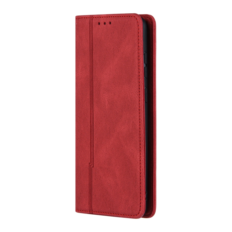 For Samsung Galaxy S21 Ultra 5G Skin Feel Pressure Line Magnetic Horizontal Flip Leather Case with Holder & Card Slot & Wallet & Photo Frame(Red) For Samsung Galaxy S21 Ultra 5G Skin Feel Pressure Line Magnetic Horizontal Flip Leather Case with Holder & Card Slot & Wallet & Photo Frame(Red)