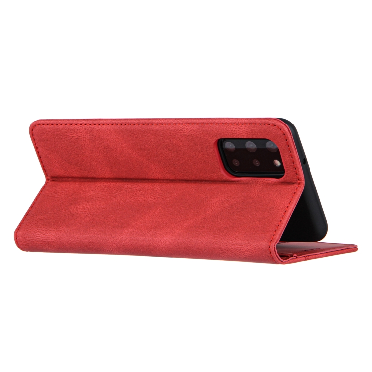 For Samsung Galaxy S21 Ultra 5G Skin Feel Pressure Line Magnetic Horizontal Flip Leather Case with Holder & Card Slot & Wallet & Photo Frame(Red) For Samsung Galaxy S21 Ultra 5G Skin Feel Pressure Line Magnetic Horizontal Flip Leather Case with Holder & Card Slot & Wallet & Photo Frame(Red)