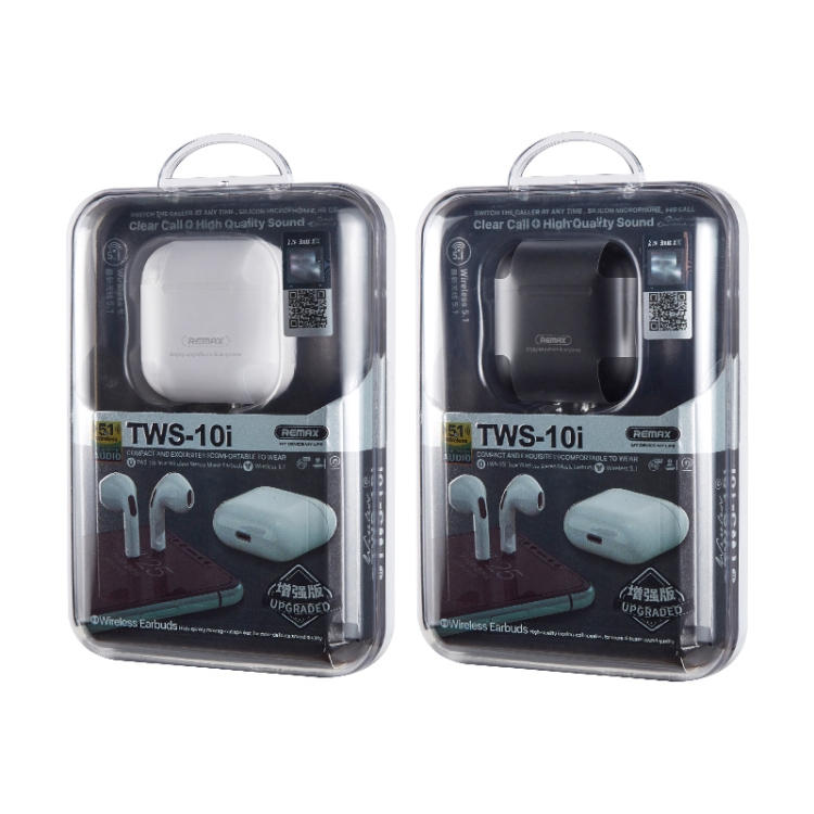 REMAX TWS-10i Enhanced Version Bluetooth 5.0 True Wireless Stereo Music Call Bluetooth Earphone(Black) REMAX TWS-10i Enhanced Version Bluetooth 5.0 True Wireless Stereo Music Call Bluetooth Earphone(Black)