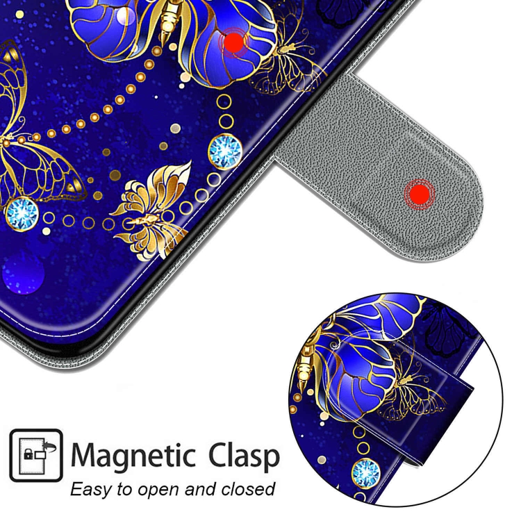 Funda Tipo Cartera Con Tapa Uposao Para Huawei P Smart 2019 - Diseño Floral, Cierre Magnético, Ranuras Para Tarjetas Y Soporte