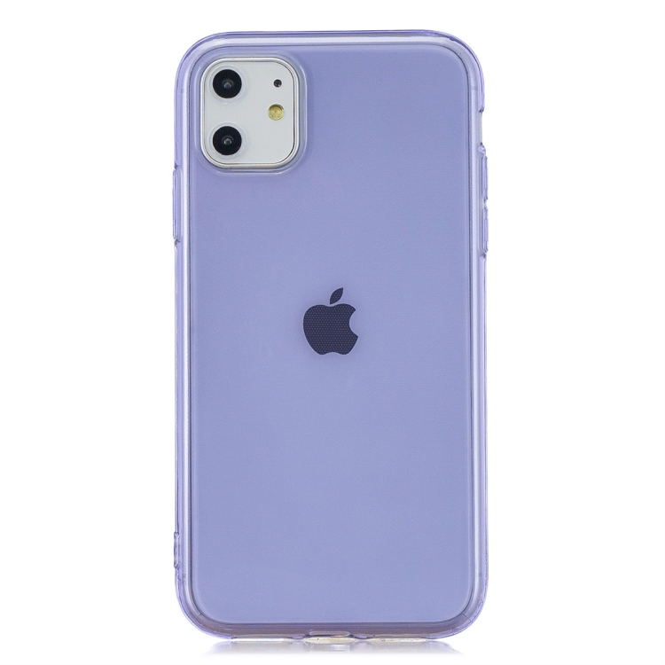 For iPhone 11 1.5mm Shockproof Transparent TPU Protective Case(Purple) For iPhone 11 1.5mm Shockproof Transparent TPU Protective Case(Purple)