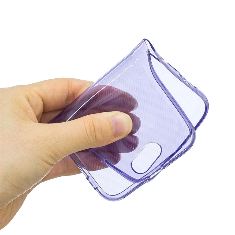 For iPhone 11 1.5mm Shockproof Transparent TPU Protective Case(Purple) For iPhone 11 1.5mm Shockproof Transparent TPU Protective Case(Purple)