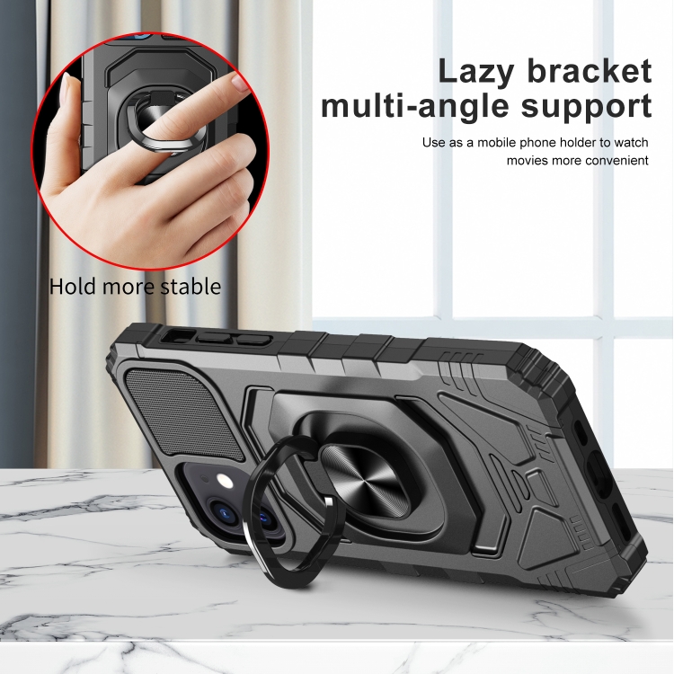 For iPhone 11 10pcs Armor Magnetic PC + TPU Shockproof Case with 360 Degree Rotation Ring Holder (Black) For iPhone 11 10pcs Armor Magnetic PC + TPU Shockproof Case with 360 Degree Rotation Ring Holder (Black)